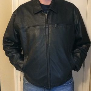 Weatherproof Leather Bomber Jacket